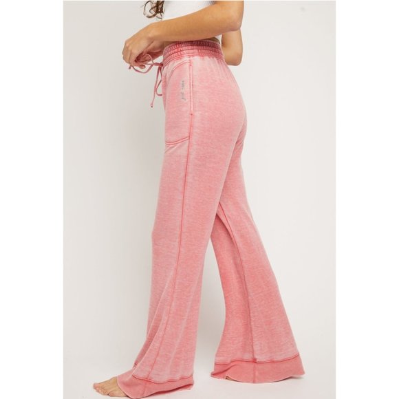 🎉LAST CHANCE🎉 NWT Free People Cozy Cool Girl Lounge Pant / Rebel Red - Picture 3 of 7